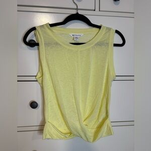Athleta tank top yellow sixe small